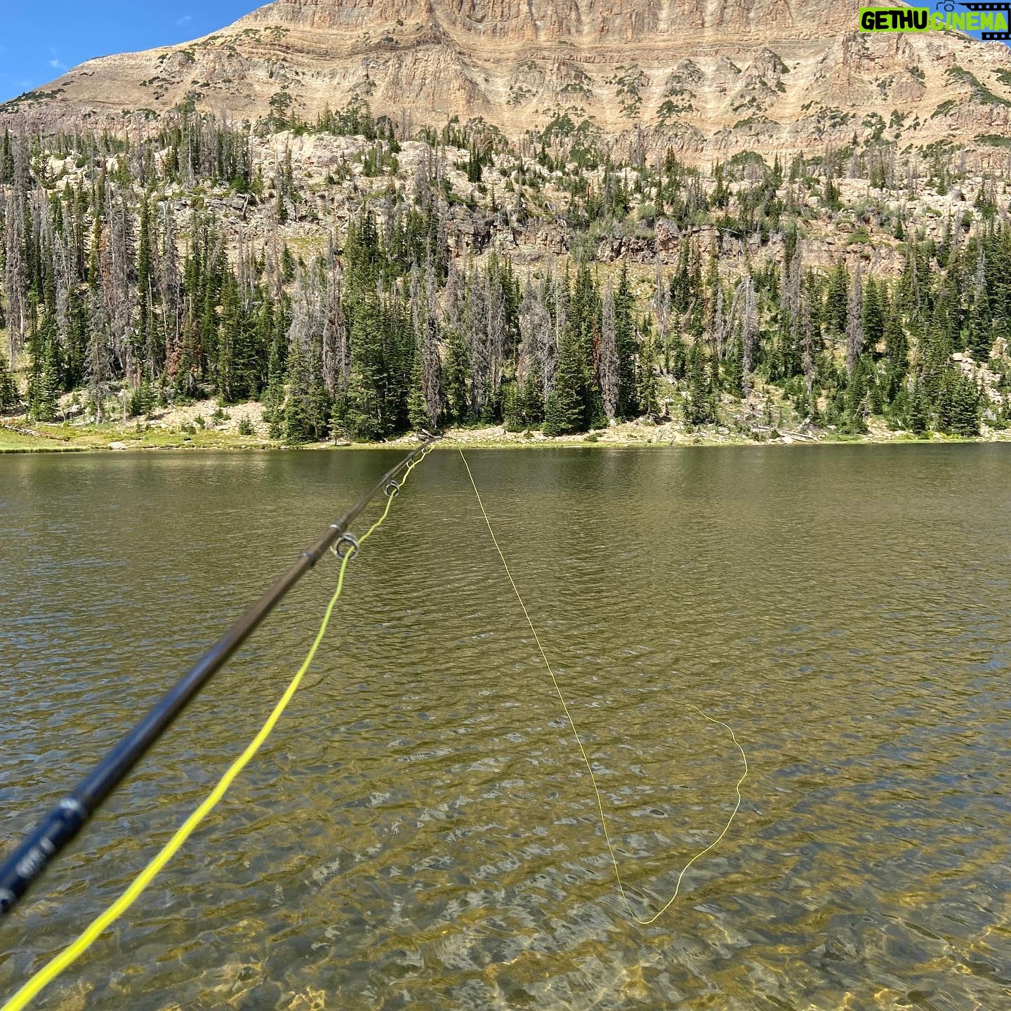 Kerr Smith - 1.4K Likes - Trout fishing at 10,000 ft. Doesn’t get much better than this. #uintas #wasatch