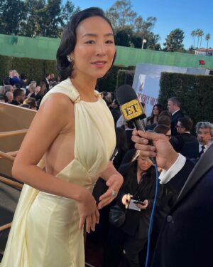 Kevin Frazier Instagram - Went to a red carpet and met some really famous people… #goldenglobes