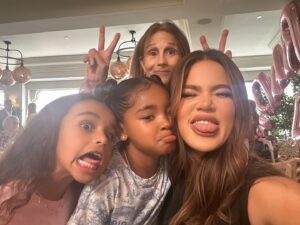 Khloé Kardashian Instagram - Happy birthday sweet MJ! Ninety years of brilliance! It is a momentous milestone that marks a lifetime of experiences, memories, and wisdom. Embrace this milestone with pride, knowing that each year has added to the richness of your amazing story. And boy, do you have stories. You remember each one so vividly. What a life you have lived and we are beyond grateful that we get to be your grand babies. By Gods  grace we are all together and you are forever thriving! Happy Birthday 💋