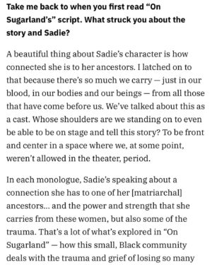KiKi Layne Instagram - Thanks @variety for speaking with me about On Sugarland and my return to stage. Link to full article in bio. 

#OnSugarland #NYTW #Variety #Theater #PyerMoss #RescueRangers #DontWorryDarling