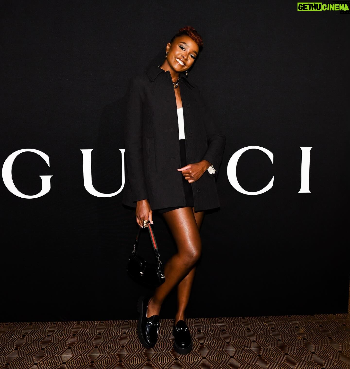 KiKi Layne - 3 Likes - Celebrating the reopening of the Gucci Wooster boutique. Thanks for having me @gucci.
#Gucci #GucciWooster