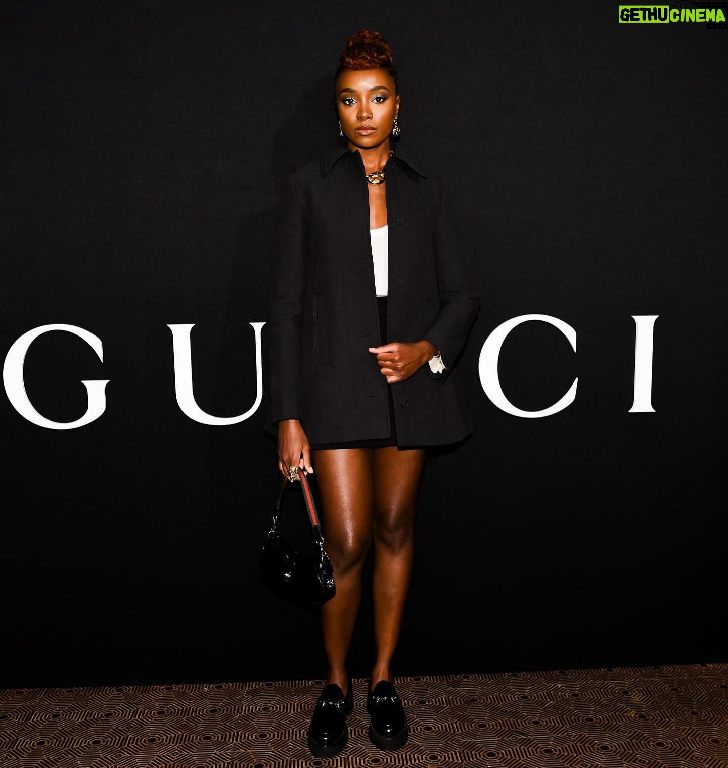 KiKi Layne - 3 Likes - Celebrating the reopening of the Gucci Wooster boutique. Thanks for having me @gucci.
#Gucci #GucciWooster
