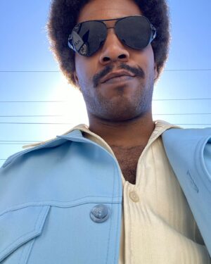 Kid Cudi Instagram - BTS of my transformation into Jackson Hole.  The first pic is my fro before trimming.  It fucked me up because Ive never had this much hair on my head in my life haha could never get past the "rough" middle stage 🤣 I can live out my hair dreams in movies tho!  #X #Pearl #Maxxxine @a24 @madsolar