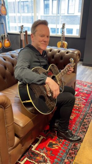Kiefer Sutherland Instagram - Check out who stopped by for a quick jam, it’s none other than the legendary Kiefer Sutherland! Catch him on tour in the UK this August on the Chasing The Sun tour, follow his Instagram @kiefersutherland for all the details. 
 
Fancy a visit to the Gibson Garage London? 
 
📍 Gibson Garage London is at 61-62 Eastcastle Street, London, W1W 8NQ, near Oxford Street
⏰ We’re open 7 days a week from 10am-7pm (12pm-6pm Sundays)
👉 Pick up, play and buy all things Gibson, Epiphone, Kramer and Maestro with over 300 guitars available on site
📞 Call the Garage for up-to-the-minute stock information on 0800 0584720

#Gibson #TheOriginal #GibsonAcoustic #GibsonGarageLondon #KieferSutherland