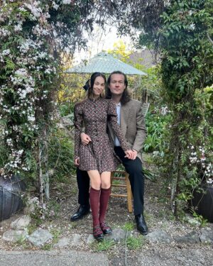Kiko Mizuhara Instagram - Happy 2 year anniversary with my baby @johncarrollkirby 🐶❤️ 
Wow.. looking back 2 years ago, I feel like a different person now. I feel so much happiness in my heart and healthier in my mind! I’m the luckiest girl in the whole world! ❤️ I love you ❤️ looking forward to our journey together 🦐🩷