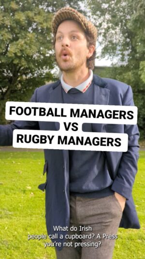 Killian Sundermann Instagram - Football managers vs rugby managers