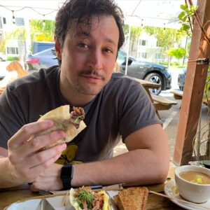 Kimberly Whalen Instagram - What a marvelous way to celebrate a marvelous man. I love you so much @curtmega 😘. 

This is the most we’ve done in a two day process in a long time. So worth it! 🏖️

The birthday boy and I hit the beach, dined on brisket tacos, saw Furiosa (loved it!) and ate graduation/birthday cupcakes with friends at rehearsal. Big thanks @angelagiovanagiarratana for procuring the treats. 

*Furiosa photos not pictured.
*Rare photo of me laying in the sunlight. This never happens. SPF 100