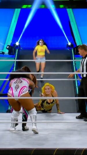 Kira Magnin-Forster Instagram - @thunderrosa22 stopped @thetayavalkyrie from handing off the turnbuckle to @deonnapurrazzo during #AEWBOTB11!
