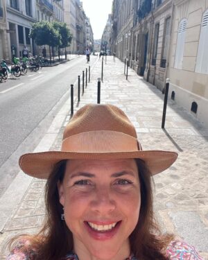 Kirstie Allsopp Instagram - “Come home via Paris” Trine said, so I did, and we had the most the most magical time. 
We saw beautiful wallpaper & fabric @antoinettepoisson, bought wooden hooks & glass bobèche @axs_design, Snoopy T-shirts @merciparis & 2 dresses at 50% off, I do love a sale, @fragonardparfumeurofficiel. We had dinner @hotelcostes and almost cricked our necks looking at the glamorous folk. We swam in the pool @sohohouse Paris, where technical problems meant they had no food, so they upgraded us to a room you could see from the moon, we were chuffed to bits. We spent the next morning wondering around the Pigalle area, we were going to the flea market my sister Tash recommended, but never made it because there was so much to see, 24 hours after we’d arrived we headed for the Gare du Nord and hopped on the @eurostar. I made it home in time for dinner with Claire, who is still wearing her Glastonbury wrist band, at the delicious @carmelrestaurants in Queen’s Park. 
Today our Olympians head to @paris2024 I hope they have an amazing time, and get to see some of this glorious city. Bravo & Good Luck #paris2024🇫🇷 
(obviously it should go without saying that none of this is an ad or promo, I only mention places because I know lots of people would also love to go to Paris and these were great shops & places we enjoyed)