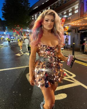 Kitty Scott-Claus Instagram - Birmingham Pride ✅ 
Thank you so much for having me @thenightingaleclub @blanche_dragqueen! Had the best night celebrating @birminghampridefestival last night! 💖🏳️‍🌈🏳️‍⚧️🙌🏼

Hair @stevenaustinhairartist