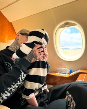 Kourtney Kardashian Barker Instagram - Happy Father’s Day @travisbarker !! Beyond grateful for the Dad that you are to our baby boy, and all of our kids. You keep us safe and protected and take care of us. Having a family with you is heaven. Happy to celebrate you!