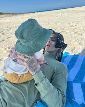 Kourtney Kardashian Barker Instagram - Happy Father’s Day @travisbarker !! Beyond grateful for the Dad that you are to our baby boy, and all of our kids. You keep us safe and protected and take care of us. Having a family with you is heaven. Happy to celebrate you!