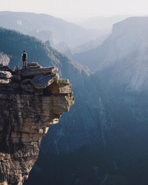 Kraig Adams Instagram - Hiking up the cables to Half Dome in Yosemite this summer with @henrygolding featuring insane heatwave temperatures. Decided to backpack overnight at Little Yosemite camp and do a sunset summit to lose the crowds and sun. So cool getting to hang and share this once-in-a-lifetime hike. Full YouTube video coming soon.