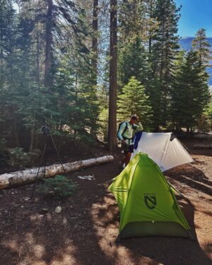 Kraig Adams Instagram - Hiking up the cables to Half Dome in Yosemite this summer with @henrygolding featuring insane heatwave temperatures. Decided to backpack overnight at Little Yosemite camp and do a sunset summit to lose the crowds and sun. So cool getting to hang and share this once-in-a-lifetime hike. Full YouTube video coming soon.
