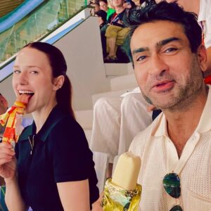 Kumail Nanjiani Instagram - @emilyvgordon and I had an incredible week at the Olympics. Hung out with some amazing people, saw some amazing events and ate some amazing chicken nuggets. Thanks to @wbd for having us. I can now predict diving scores within 0.5 points.