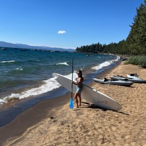 Kyle Richards Instagram - Had such a peaceful vacation in beautiful Lake Tahoe 🙏 Lake Tahoe is one of my favorite spots on earth. Spent our days cooking , making s’mores, playing pool , kayaking .. Can’t wait to get back there 💙 @tahoeluxuryproperties