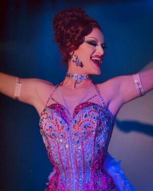 Lady Camden Instagram - Just a pink pony girl… on the stage in my heels. It’s where I belong. 🐴🎀💖
.
.
Had the best time at @playnashville 
Photos by @crogers2009 
Look by @canova_studio & @sweetcarousel 
Hair by @wigsbytips
