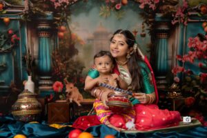 Lahari Arundhati Vishnuvazhala Instagram - 🥰😍🥳💐♥️💕💗🎊 కృష్ణాష్టమి శుభాకాంక్షలు 
@lishan.official 
@lakshmimani_r 
Mau: @vimalareddymakeovers
Photo:@lilliputs_photography 
Saree: @banaras_gallery_hyd