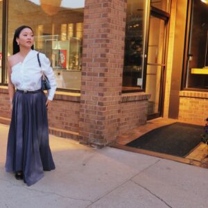 Lana Condor Instagram - The joy this skirt had me feeling!!! 💃🏻