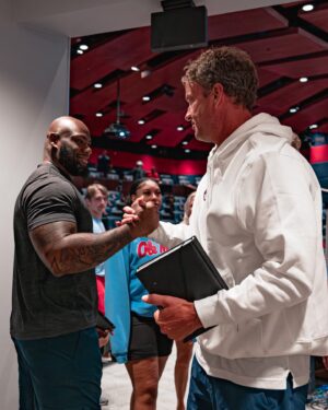 Lane Kiffin Instagram - Welcome back KD Hill! 

An amazing & powerful testimony delivered to our team today! 

#HottyToddy
