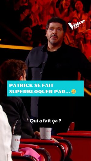 Lara Fabian Instagram - Coup dur pour Patrick 😬 Mais qui a bien pu le superbloquer... 👀

✌️𝙏𝙝𝙚 𝙑𝙤𝙞𝙘𝙚 𝙆𝙞𝙙𝙨, ce soir sur @tf1 et @tf1plus 
#TheVoiceKids #SuperBlock #coachs #talents