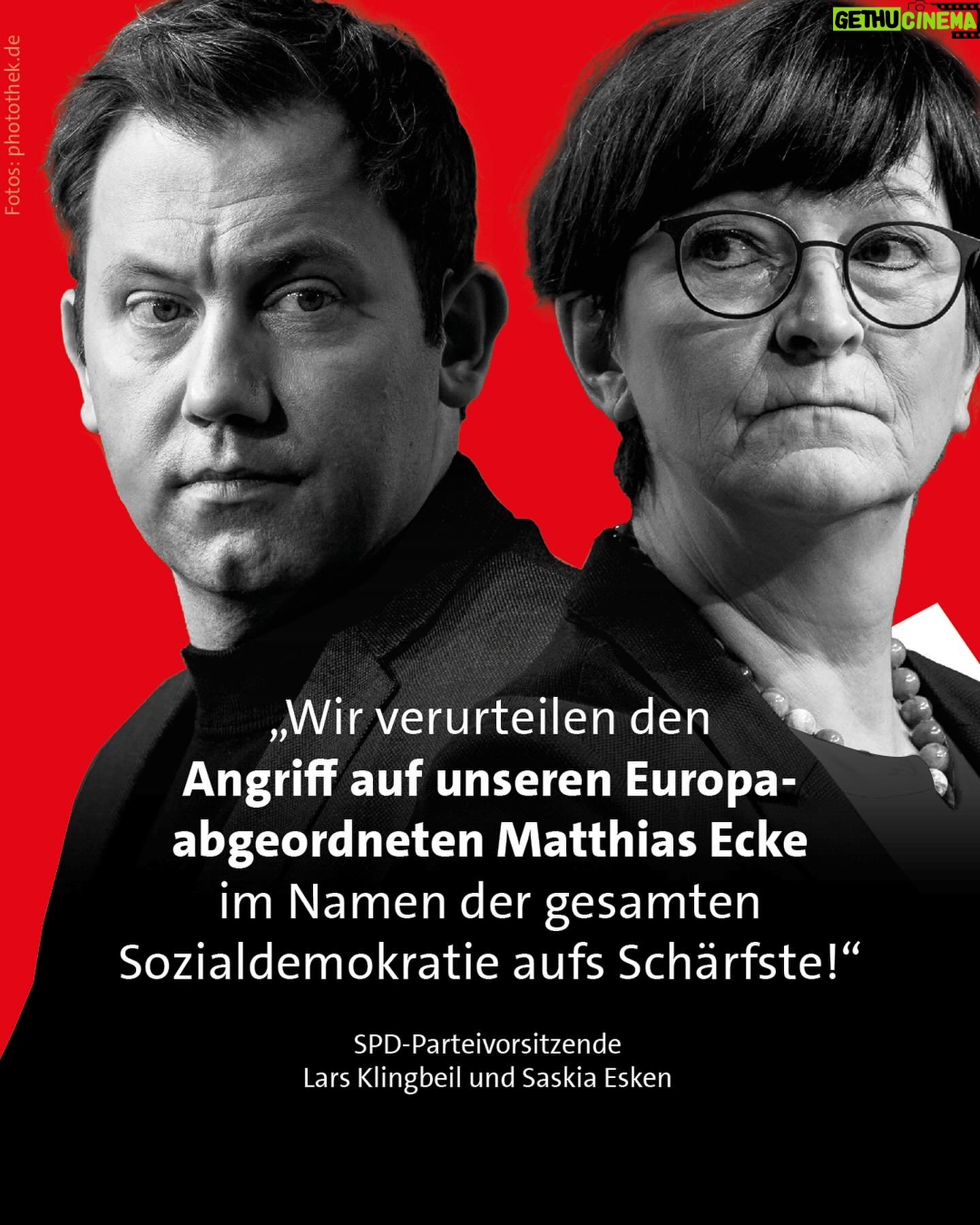 Lars Klingbeil - 7.6K Likes - Angriffe auf Wahlkämpfende sind Angriffe auf unsere Demokratie. Wir lassen uns nicht einschüchtern und kämpfen weiter, um sie zu verteidigen! ✊❤️🇪🇺
