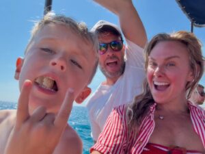 Laura Bell Bundy Instagram - Core memories. Huck’s first trip to #italy

 #gaeta #hucklife #familytime