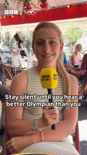 Laura Kenny Instagram - Laura Kenny knew that name was coming! 😆 #Olympics #Paris2024 #BBCOlympics #LauraKenny