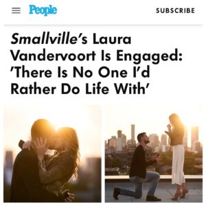 Laura Vandervoort Instagram - Almost a year ago this happened. I can’t believe it’s been almost a year (September 22nd) — I forgot about this article that came out the the following week until recently and it felt appropriate to share now. Thank you for choosing me @adamcoates4 

I can’t wait to ‘legally’ do life with you. 🤣 ❤️ 💒 
:
:
:
📸 Photos during the perfect surprise moment by my talented brother from another mother (and father) @johnbregar