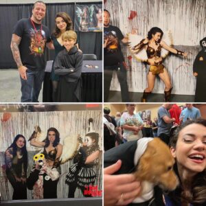 Lauren LaVera Instagram - What a crazy, beautiful, exhausting, spooky, fun, busy, amazing month! A con every week is a LOT but having all you lovely people come out to visit me made it truly incredible.  Thank you for the chats, gifts, artwork, tattoos, hugs, smiles, and memories. 

See you again sooooon 👻🎃😈🕸️🦇🌙🔮🤡🗡️🪽
