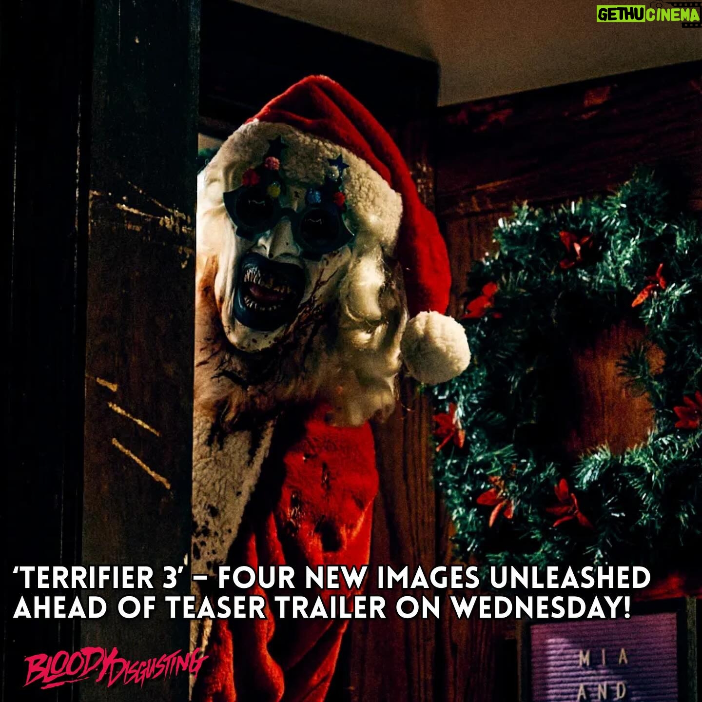 Lauren LaVera - 50.5K Likes - Ahead of this weekās San Diego Comic-Con, USA Today is the first to preview four brand new images from Damien Leoneās slasher sequel Terrifier 3, which opens in theaters everywhere on October 11. In addition to the first batch of stills, weāre also excited to announce that the teaser trailer and poster will be released this Wednesday during San Diego Comic-Con!
The images are striking, offering an up-close look at Art the Clown and everyoneās new favorite final girl Sienna, plus Victoria Heyes, who is set to become a horror icon in her own right in Terrifier 3. Another new image shows Art getting ready to rock around the Christmas tree in a Santa Claus outfit. Check out the new images below and expect the teaser trailer on July 24.
Additionally, head over to USA Today for fresh insights from Damien Leone.
In Cineverse and Bloody Disgustingās Terrifier 3, directed once again by Damien Leone, Art the Clown (David Howard Thornton) is set to unleash another round of chaos on the unsuspecting residents of Miles County as they peacefully drift off to sleep on Christmas Eve.
Returning cast includes Lauren LaVera (Sienna), Samantha Scaffidi (Victoria Heyes), Elliot Fullam (Jonathan Shaw) and AEW superstar Chris Jericho (Burke), with Daniel Roebuck set to debut as Santa Claus. Makeup effects legend Tom Savini, Jason Patric, Antonella Rose, Krsy Fox, Clint Howard, and Jon Abrahams also appear.
Terrifier 3 opens exclusively in theaters nationwide on October 11, 2024.
