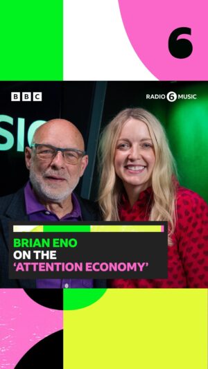 Lauren Laverne Instagram - Wise words from @brianeno ✨

The musician and producer joined to talk about his new documentary, Eno. Compiled from hundreds of hours of video footage, music and interviews, the film explores Eno’s music, art and ideas, giving the viewer personal insights into his creative processes.

Listen to the full interview on @bbcsounds