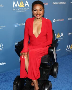 Lauren Spencer Instagram - Remembering a moment like receiving the Impact Award from @eastersealssocal at the 2023 @mediaaccessawards has been a great reminder of the work I strive so hard to maintain to give back to yall. Especially during this time of recovery. So yall gotta watch this really dope award show celebrating the influence of disability representation in entertainment TONIGHT at 9pm PST on KCET. Thank you again @eastersealssocal for showing me so much love over the years your support will forever be appreciated and this award will forever be an honor in my life. Happy International Persons with Disabilities Day yall!!!!!