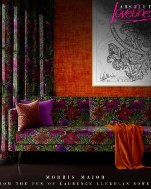 Laurence Llewelyn-Bowen Instagram - Our Absolute Loveliness fabric collection with @artoftheloomuk is an ode to hand drawn patterns by Laurence Llewelyn-Bowen. Printed in the UK, this collection exudes exuberance and luxury at an affordable price. Available at most fabrics stores. #Interiordesign #llewelynbowen #design #retail #designconsultancy#designservices #patternwork #makebritainbrightagain #cirencester #cotswolds #castlestreet #Wallpaper #fabrics #changingrooms #thedevilisintheretail #cushions #curtains #sofa #colour #velvet #linen #designscheme #showroom #candlesofinstagram #bespokeservices #softfurnishings #luxurylifestyle