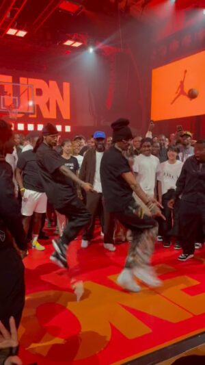 Laurent Bourgeois Instagram - The energy is real when the Jordan family is around  @jumpman23 #jumpman #olympics #paris #lestwins @realpdxreg @lestwinsoff @lestwinson @officiallestwins