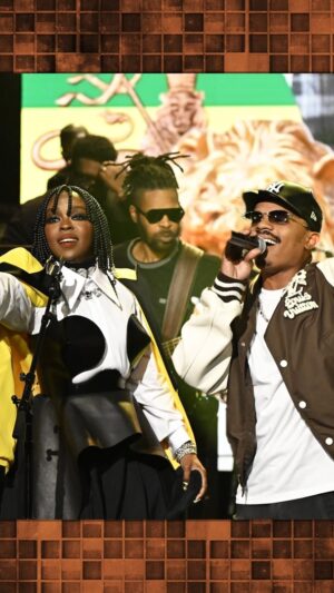 Lauryn Hill Instagram - @mslaurynhill and @ygmarley perform “Ex Factor” into “Survival” and “Praise Jah In The Moonlight”! #FallonTonight