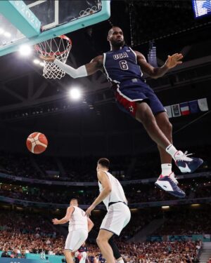LeBron James Instagram - 1 DOWN! 🇺🇸 👑
