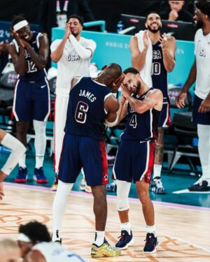 LeBron James Instagram - AVENGERS ASSEMBLE!! Mission Complete 🥇🇺🇸🫡👑