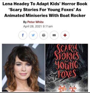 Lena Headey Instagram - @ktoc88 ❤️ @boatrocker let’s scare some kids 🦊🦊🦊💥#scarystoriesforyoungfoxes