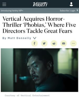 Leonardo Nam Instagram - Get ready for some messed up head twisting phobias we all have. Thank you Vertical films for picking up US distribution rights. It’s a risky film made with grit and creativity. So glad to be part of this groundbreaking new film format. Thank you to the fabulous directors I worked with @joe.sill and @jess.varley and to @ebfleisch and @defiant.studios for the magic of what you do. Making films is love and art. You do it with swagger as well. Phobias movie is a daring piece of entertainment that embraces our darkest sides as humans. After all, we are all just humans.