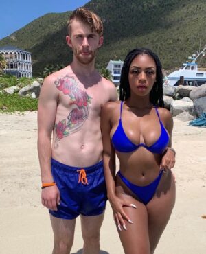 Lewis Spears Instagram - Used to hate the beach, but being there with my girl has changed my mind, happy anniversary to my queen ❤️