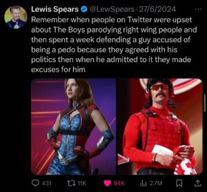 Lewis Spears Instagram - This went insanely viral so I’m putting it here.