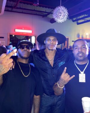 Lil' Flip Instagram - “ EVERYDAY SINGLE DAY I WAKE UP 🥱 AND THANK 🙏🏽 GOD AND THEN I PROCEED TO DO SOME #LEGENDARY SHIT!! #HAPPYBDAY 🎂 TO MY HOMIE BOSS 🤘🏾 aka @justtrain 🥃 🥃 
MUCH LOVE TO @kevinhart4real @russwest44 & @z_ro & @donke713 WE HAD A GREAT TIME!! 🏀 🤘🏾🤠 🔩 🍀”