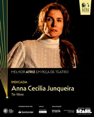 Lilian Blanc Instagram - Tio Vânia, do Grupo Tapa, é destaque entre os indicados da 11ª edição do Prêmio Bibi Ferreira. Veja as categorias que estamos presentes:

- Melhor Peça de Teatro

- Melhor Atriz em Peça de Teatro (Anna Cecilia Junqueira)

- Melhor Ator em Peça de Teatro (Brian Penido Ross)

- Melhor Direção em Peça de Teatro (Eduardo Tolentino de Araujo)

- Melhor Atriz Coadjuvante em Peça de Teatro (Camila Czerkes)

- Melhor Atriz Coadjuvante em Peça de Teatro (Walderez de Barros)

- Melhor Ator Coadjuvante em Peça de Teatro (Zécarlos Machado)

Obrigado a todos!

📸: @fotosgutierrez

#grupotapa #tchekhov #teatrosp #experimenteteatro #arte #sescsantana #sescsp #premiobibiferreira #premiobibi2024 #teatro #prosa #indicados
