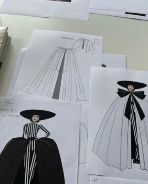 Lily Collins Instagram - A little commotion for the dress (...slash catsuit). Hands down my favorite costume from season four, designed by my dear friend, the one and only @harris_reed! Working with Harris, the @ninaricci team, and @marylin.fitoussi on this was an absolute dream collaboration. I knew from the moment I first read the script that it could only be made by Harris. Every detail was so intentional, inspired, and perfectly Emily. And of course, a huge thank you to my dream glam team @aureliepayenmakeup and @mikedesir for complimenting it with your insane talents and bringing the whole look to another level. I cannot thank you all enough for this magical moment…
