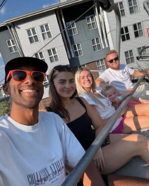 Lindsay Arnold Instagram - When a @dancingwiththestars partnership turns into a lifelong friendship >>>> 

We had the best week with our faves @mattjames919 @rachaelkirkconnell 🫶 

#utahactivities #friends #utahgram