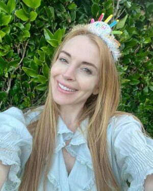 Lindsay Lohan Instagram - Another trip around the sun 🎂🥳🎉😘🙏 grateful for every moment and cherishing every second of everyday and all of the beautiful things life has to offer. Feeling blessed. Thank you for all of the lovely birthday wishes ☺️