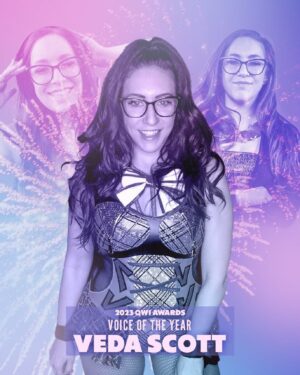 Lindsey Kerecz Instagram - I’m an openly queer, non-binary voice in pro wrestling. It OFTEN feels like there’s very little room in broadcasting for someone like me! But more and more “someone’s like me” are out there - and your support means the absolute world. Thank you @outsports @lgbtringpod #QWIAwards

Check out the full podcast for all the awards!