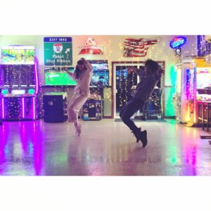 Lio Tipton Instagram - No wedding is complete without neon lights and a dance off for the ages. ❤️@markiplier