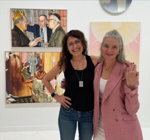 Lisa Edelstein Instagram - So happy to visit @missgavlak and my paintings before the last day of the show ends! Closing day Sunday 7/7 10-5 @gavlakgallery @ericfirestonegallery #easthampton ❤️❤️